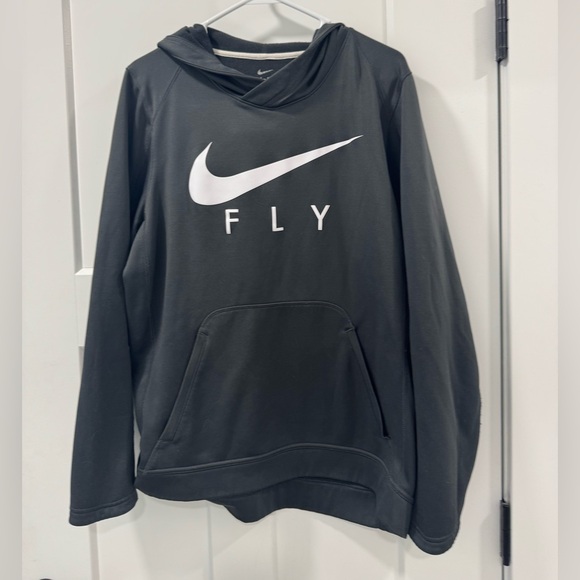 Nike Other - Grey Nike Fly Swoosh Graphic Hoodie size large